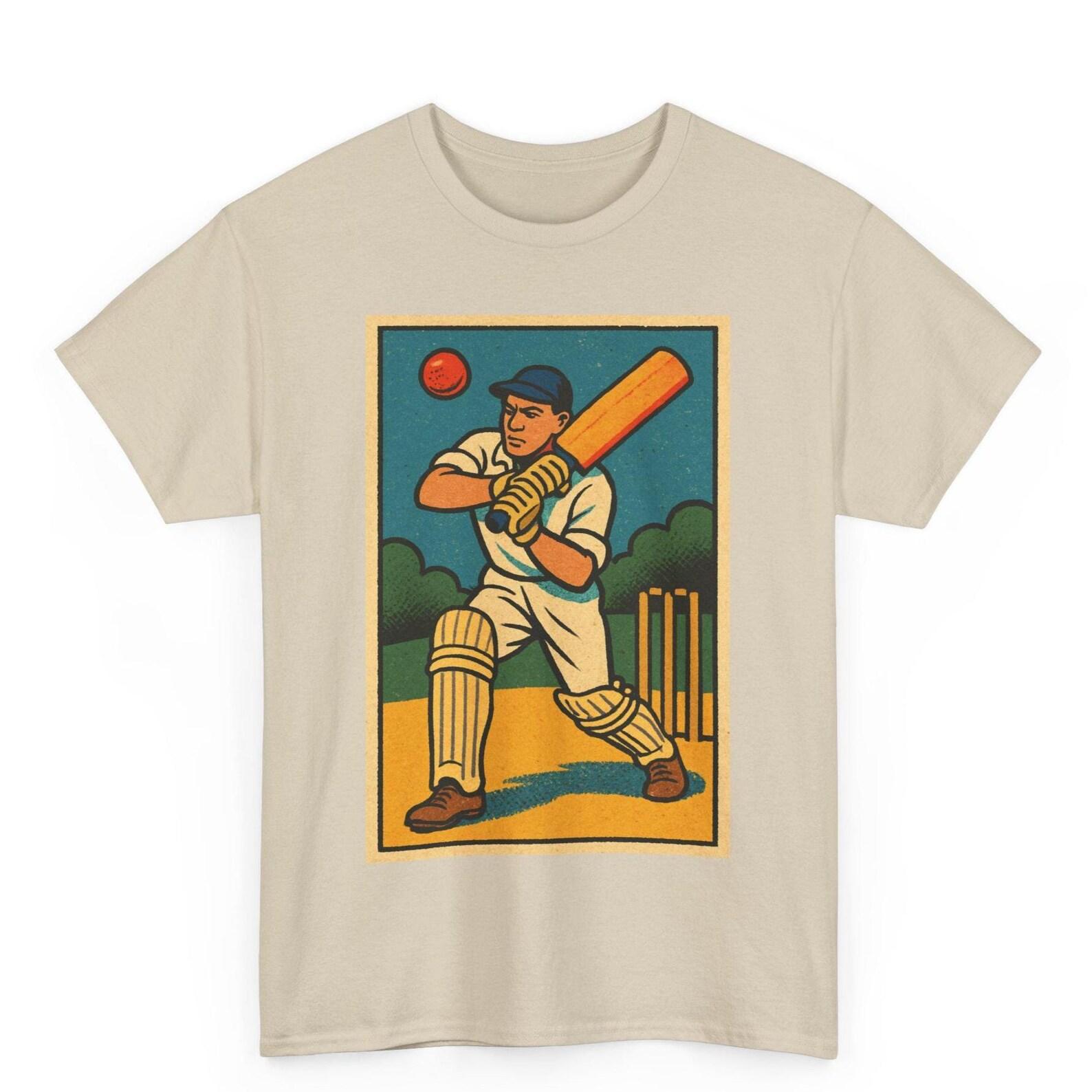 Cricket Comic T-Shirt: Retro Sports Graphic Tee 3XL