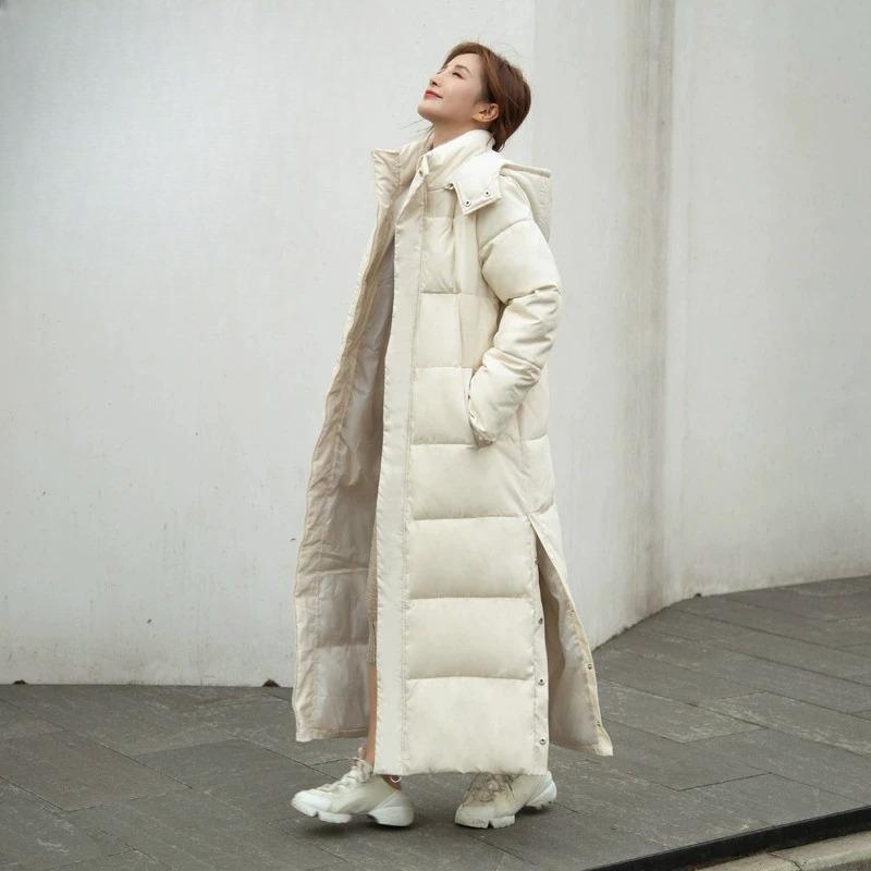 Winter Women Cotton Coat Korean Loose Thicken Warm Lengthen Down Cotton Coat Women Hooded Long Parkas Plus Size Outwear