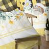 Bee Nest Eucalyptus Leaves Daisy Flower Yellow Voile Sheer Curtains Living Room Window Tulle Curtain Bedroom Drapes Home Decor