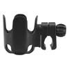 Baby Stroller Cup Holder Double Bottle Rack for Water Bottles and Cups with Clamp