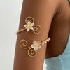 Baroque-style Upper Arm Cuff Open-design Floral Arm Band Baroque Flower Armlet  Photoshoot