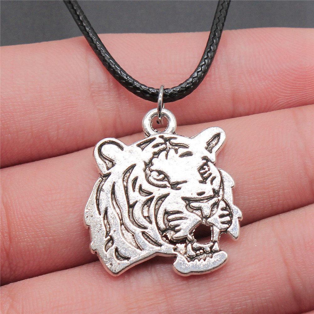 Animal Necklace Leather Chain 45cm Male Jewelry Evening Personalized Decorations