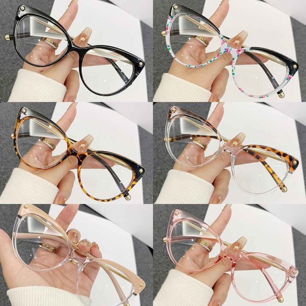 Cat Eye Full-Frame Prescription Glasses for Women with Anti-Blue Light Hand Made Reading Glasses Myopia Eyeglasses