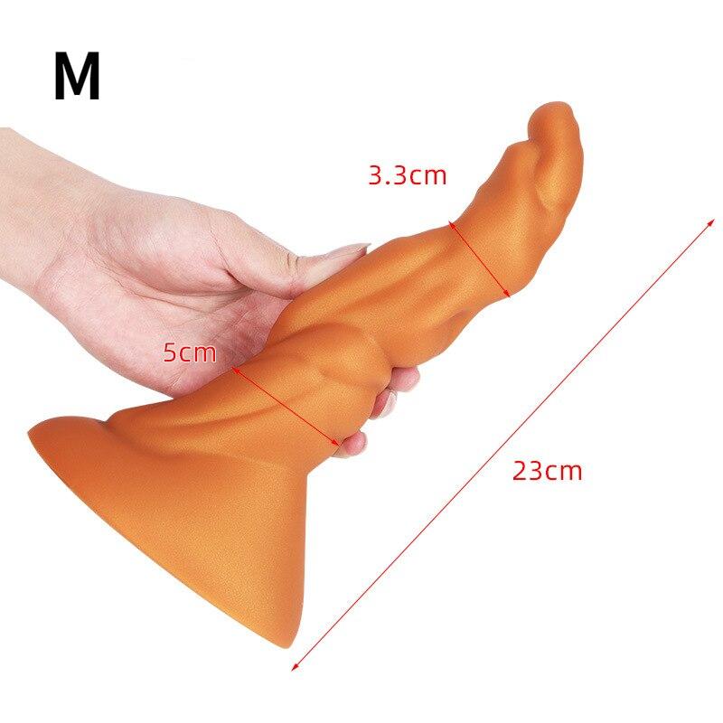 Simulační měkký anální kolík silikonový anální expandér masturbační zařízení pro dospělé Sexuální hračky popruh na penis Realistické držení penisu