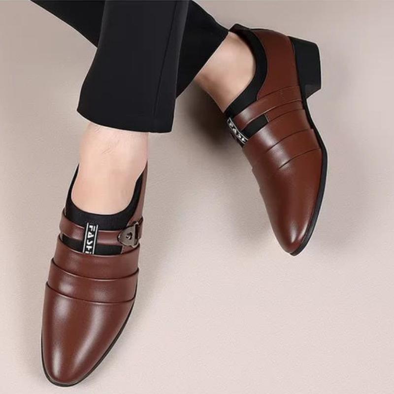 Social Shoe for Men Leather Casual Spring Autumn Pointed Toe Dress Shoes Man Official High Quality Fashion Party Legitimate Suit