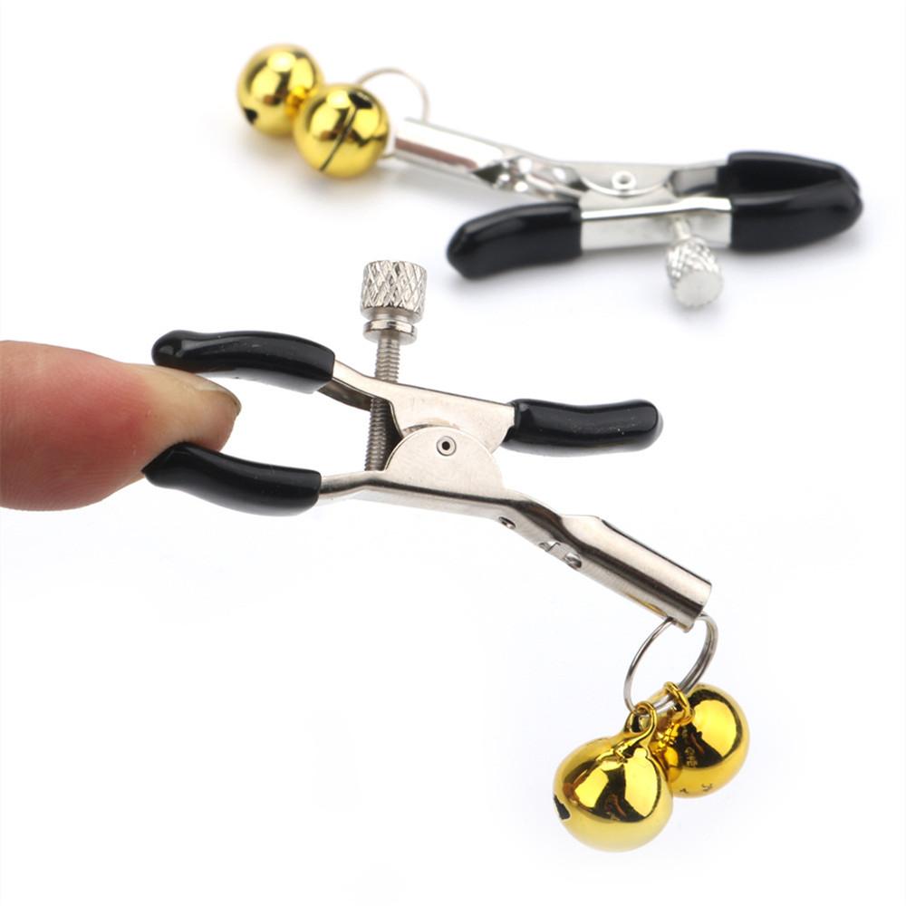 1Pairs Flirting Metal Fantasy Nipple Clamp with Chain Bdsm Bondage Breast Massage Clip