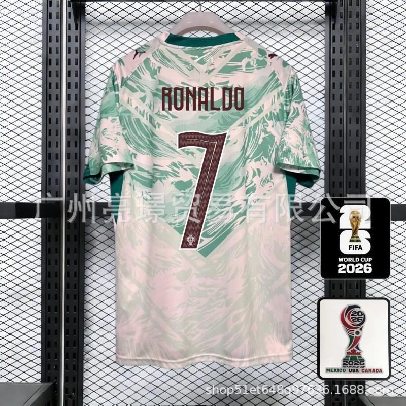 Portugal National Team 2026 World Cup Soccer Jersey CR7 Vinicius Style Men Women Short Sleeve Football Kit