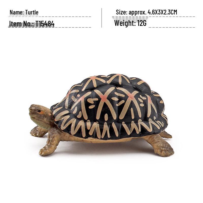 Cross-Border Amphibian Reptile Figurine - Alligator Snapping Turtle, Red-Eared Slider, Musk Turtle, Chinese Softshell Figurine Toy