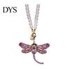 Car Decoration Pendant Rhinestone Dragonfly Hanging Ornament Bling Rearview Mirror Stylish Accessory for Vehicle Sparkling Interior Women