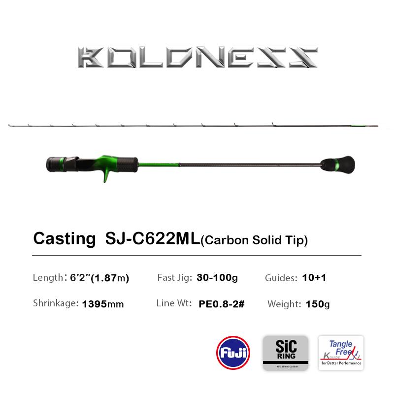 PURELURE BOLDNESS Удилище для медленного джиггинга 1,90 м 6,35 фута Цельный кончик Морская вода Спиннинговое Кастинговое для Морской Рыбалки Удилища Удилище для Лодочной Рыбалки Greener