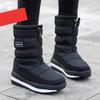 Winter Snow Boots Women's Velvet Thick Soled Warm Shoes Outdoor Waterproof Non Slip Mid Tube Boot