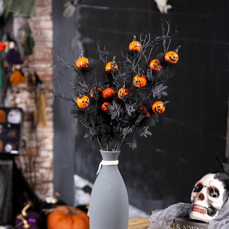 Gruselige Kürbis & Geist Ahornblatt Halloween Dekorationen