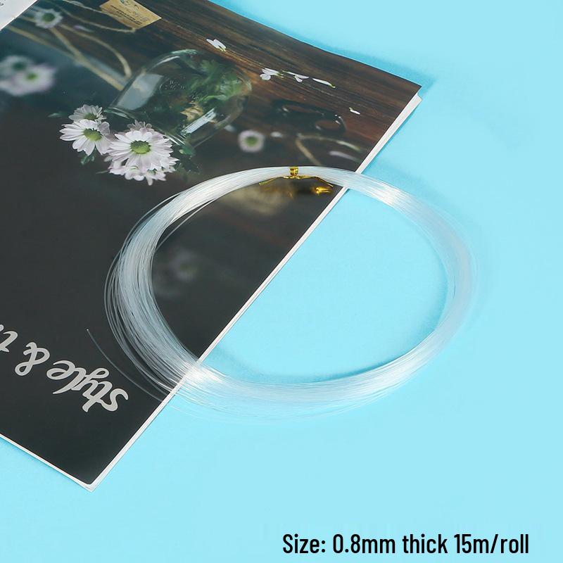 

0.2-0.8mm Transparent Non-Elastic Fishing Line for Beading & DIY Jewelry