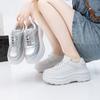 Customized cloud dream 2025 leather thick-soled white shoes for women's spring new height-increasing casual shoes trendy sports shoes for women