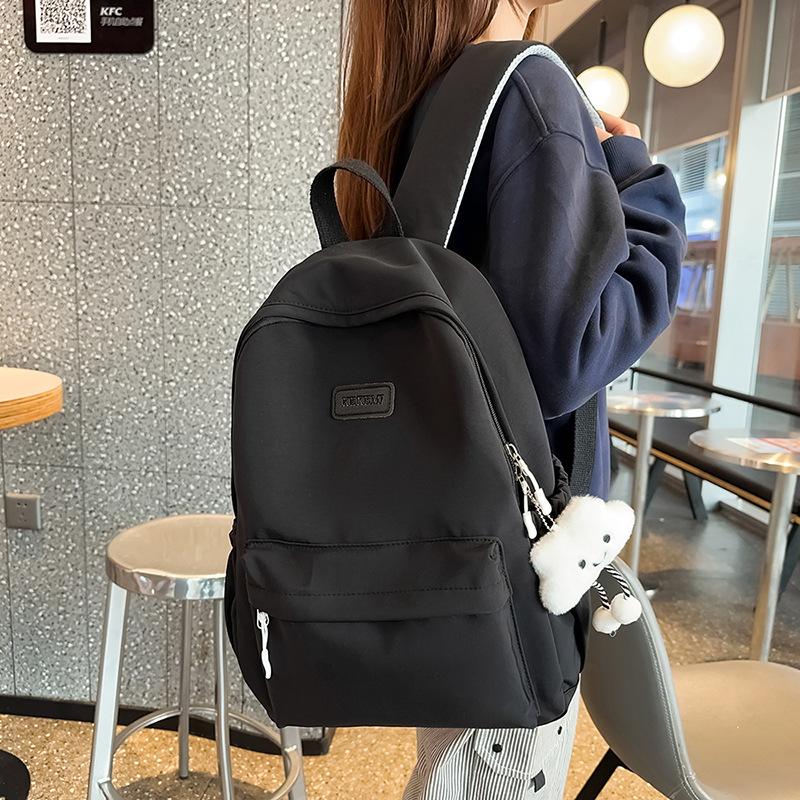 Japanese Casual Versatile Junior High School Student Schoolbag Female Campus Commuter Backpack Lightweight High School College Student Backpack Male