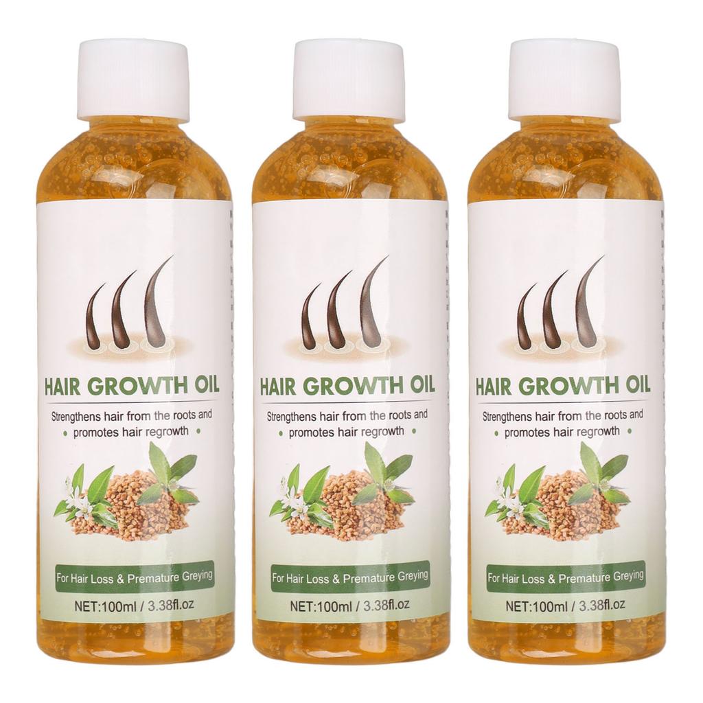 3pcs 100ml Hair Growth Oil Smoothing Hair Prevent Split Ends Hair Strengthening Oil Moisturizing Scalp Hair Nourishing