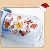 4pcsChristmas Bubble Stickers3DHoliday Party Decoration Stickers Santa Claus Elk Christmas Tree Cane Stickers Gift Stickers