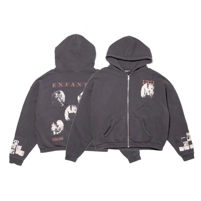 ERD Street Style Embroidered Corduroy Jacket Teen Boys Loose Fit Casual Outerwear 25FW