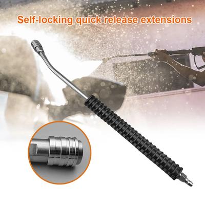 High Pressure Washer Lance Extension Nozzle 1/4 Quick Connect Car Cleaning Wand Spear Water Gun Extender Rod for Pressure Washer