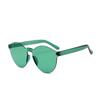1Pcs Motorcycle Fashion Round Candy Lens Frameless Sunglasses Women/men Jelly Color Frameless Sun Glasses Female Uv400 Eyewear