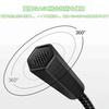 USB Condenser Microphone, Tabletop Microphone, Unidirectional, Adjustable Volume, Mute Button, Gooseneck Microphone Arm, PC Microphone for Online Meet