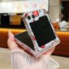 Cute Christmas Pattern Folding Phone Case For Samsung Galaxy Z Flip 6 5 4 3 5G Hard PC Cover For Galaxy Z Flip6 Flip5 Flip4