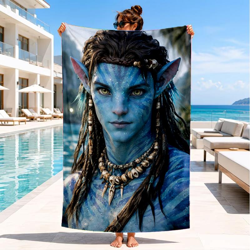 Ava-tar Adventure Beach Towel, Super Soft Microfiber, Perfect Gift for Her/Him, Birthday, for Pool, Beach, Travel, Decor Beach Party