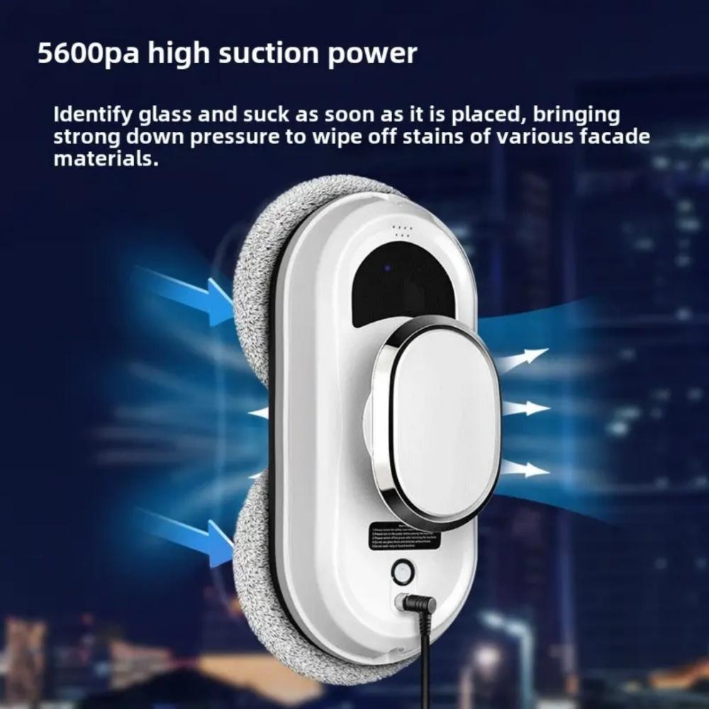 Smart Window Cleaning Robot with Ultrasonic Spray Strong Suction
