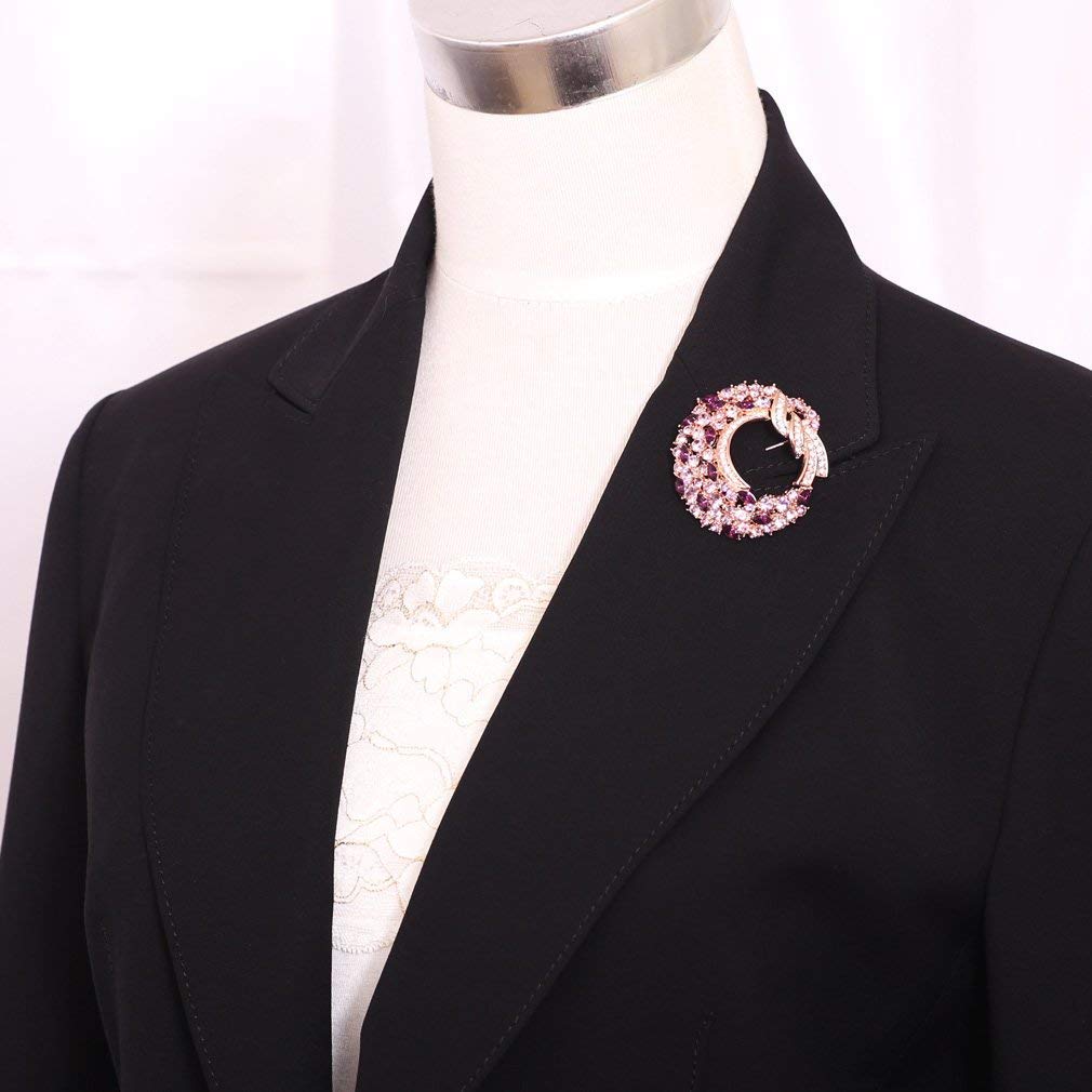 Devalier g129 Broszka Starożytna Starożytna Kishou 70 lat 77 lat Ametystowa Karta z wiadomością Urodziny Fioletowe Kobiety Celebracja, Celebracja, Celebracja,