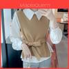 Classic Womens Blouse With Soft Satin Fabric And 3d Pattern For Spring Elegant Style