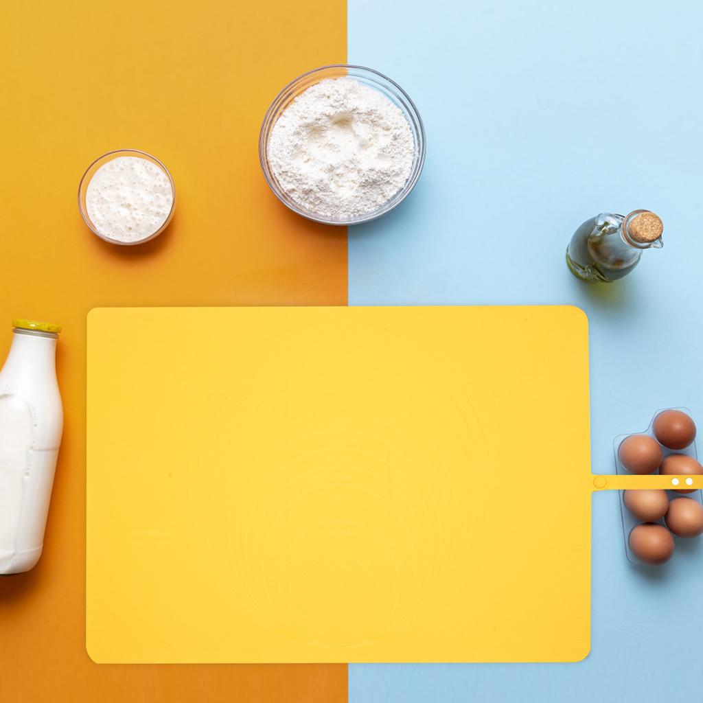 Silicone Pastry Mats Non Slip Rolling Dough Pad Non Stick Thick Heat Resistant Mat Anti Fading for Oven Bread for Home Cooking