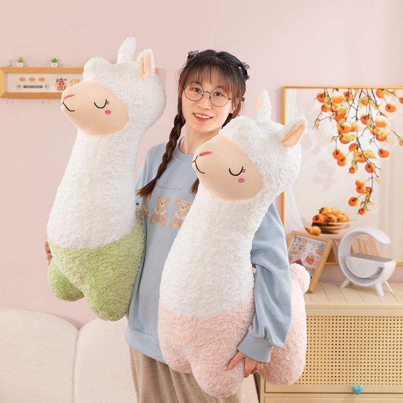 Internet celebrity products alpaca doll doll pins legs girl oversized sleeping pillow plush toy