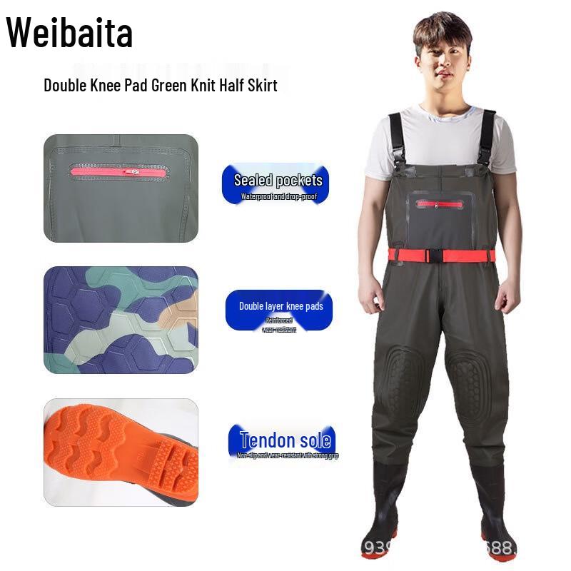 Weibaida Double Knee Waterproof Waders