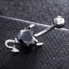1 Stück Mode Sexy Shiny Nabel Bauchnabel Ring Strass Körper Piercing Schmuck