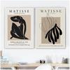 Henri Matisse Peinture Abstraite Illustration Minimale Art Mural Impressions sur Toile Vintage Beige Photos Murales Décoration Intérieure