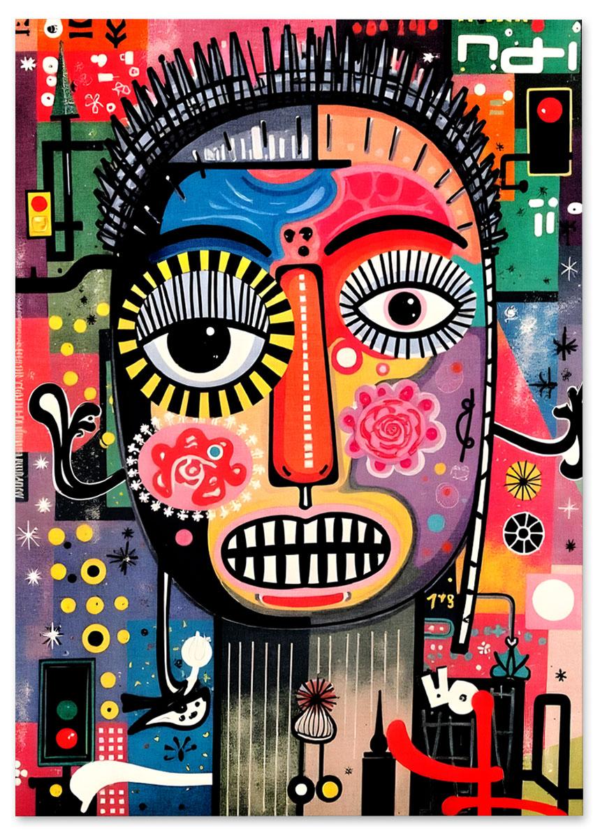 

Плакат портрет абстракція 30x40 cm