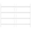 Window Security Grille with 4 Crossbars 3 Pcs 43 74 Cm