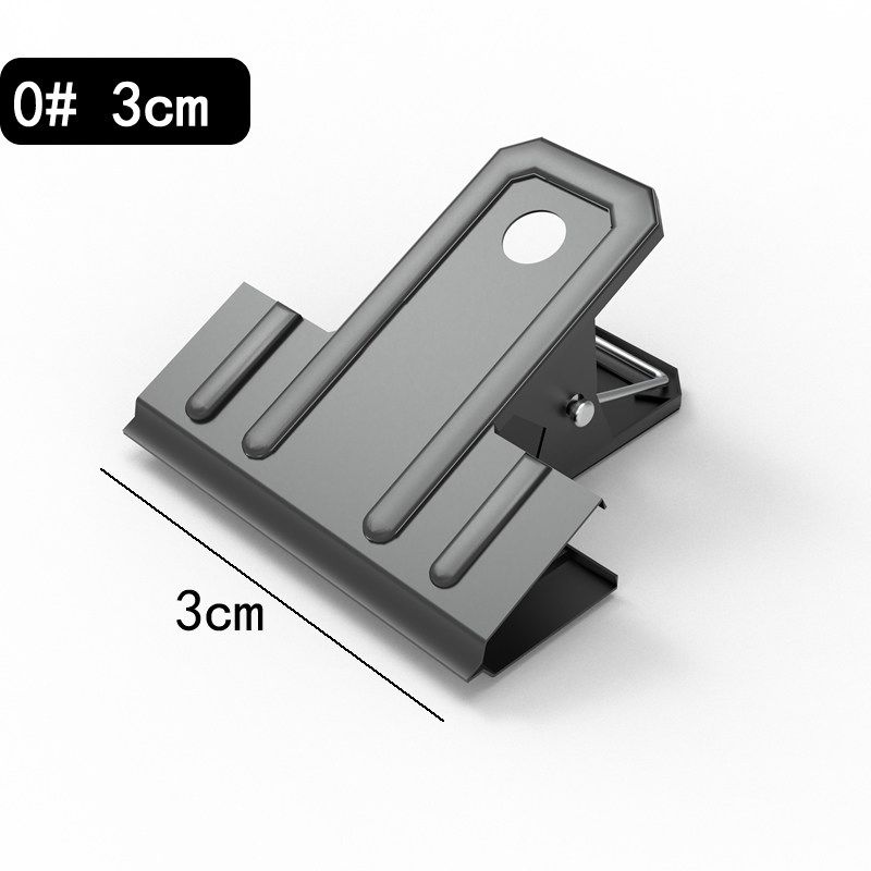 Shanghai Brand Black Household Strong Large Size Iron Clip Black 0#(30mm) 10 Pieces