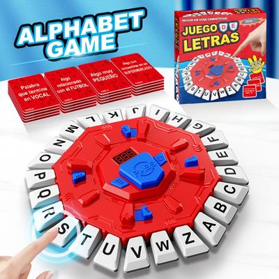 Spanish Turntable Board Game 2 Modes Ten Second Reaction and Bomb Mode Fast Paced Interactive Team Play 36 Most Challenging