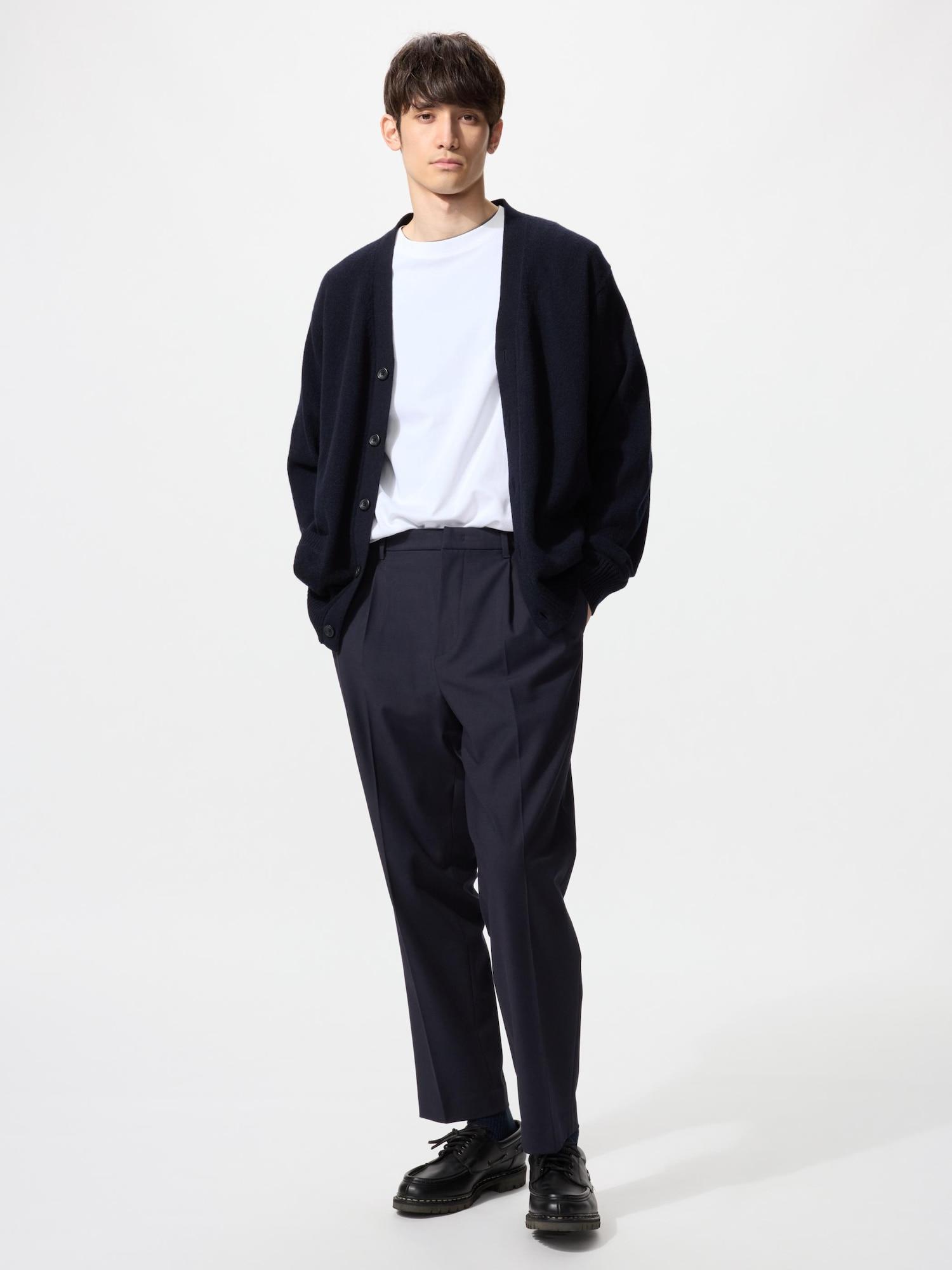 

Брюки Uniqlo Smart Ankle Pants Модель со складками 69 NAVY/XL