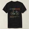 Cycopath Funny Cycling for Cyclists and Bikers T Shirt Vintage Washed Fashion Top For Everyday Wear Comfortable Homme Versatile