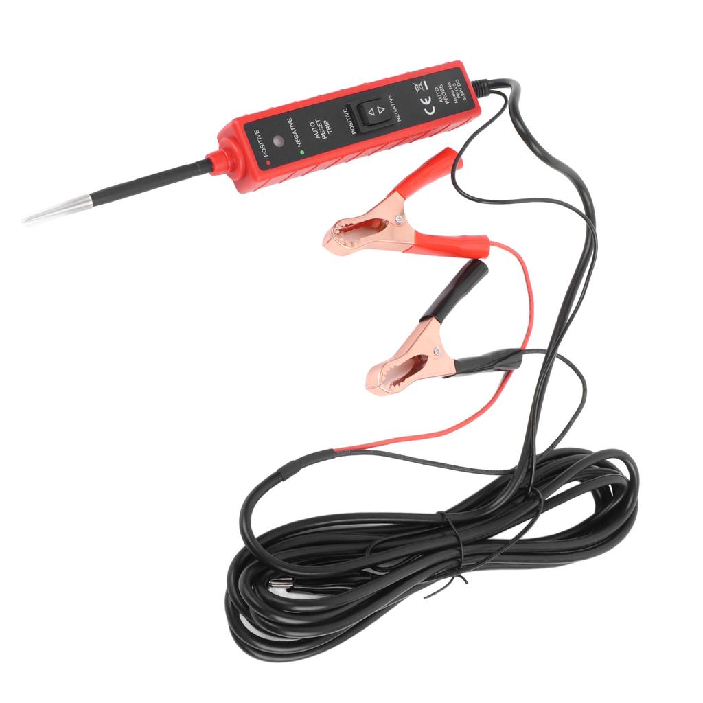 Electric Circuit Tester Accurate 6 to 24V Circuit Probe Detector Electrical System Diagnosis Tool for Car Boat