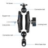 PULUZ PU702B For GoPro Action Camera Motorcycle/Bicycle Mirror Mount Aluminum Alloy Adjustable Bracket