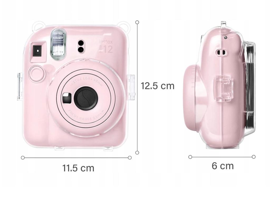 Siliconen hoesje + stickers + riempje voor FujiFilm Instax Mini 12 camera