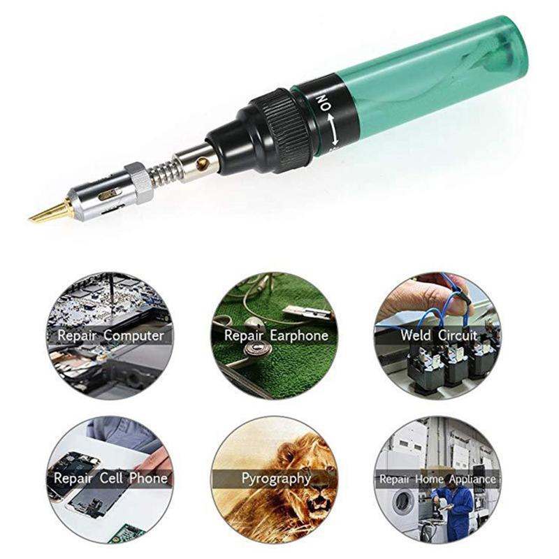 Handheld Gas Welder Electric Welding Tool Cordless Gas Soldering Iron Set Combination Hand Tools Kit Welding Equipment