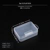 2Pack Transparent Rectangular PP Storage Box, MultiPurpose Organizer 9.2*6.8*3cm