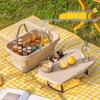 OEING Outdoor Foldable Picnic & Storage Basket Table