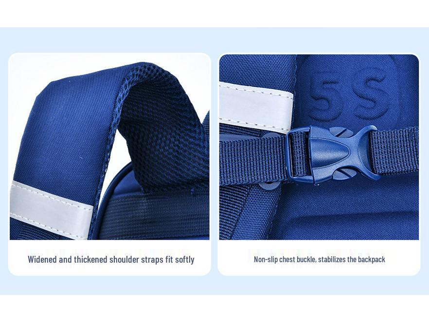 Lightweight Large Capacity Backpack for Grade 1-6 Students, Boys or Girls