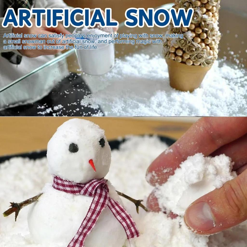 EELHOE Artificial Snow Snow Scene Window Decoration Winter Christmas Festival Atmosphere Indoor Photography Fake Snowflakes 50g