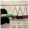 French Style Lock Button Fashion Retro Chic Shoulder Handbag Small Square Faux Leather Women's Bag CLE